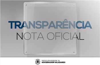 Transparência Nota Oficial